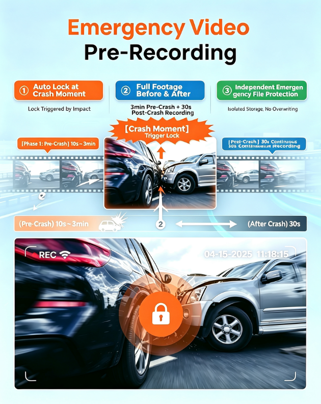 4K Dash Cam with Wi-Fi 6 & Free 128GB Card