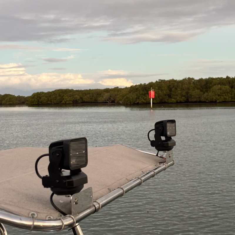 Remote-Controlled Rotating Light with 4,800 Lumens & IP67 Rating